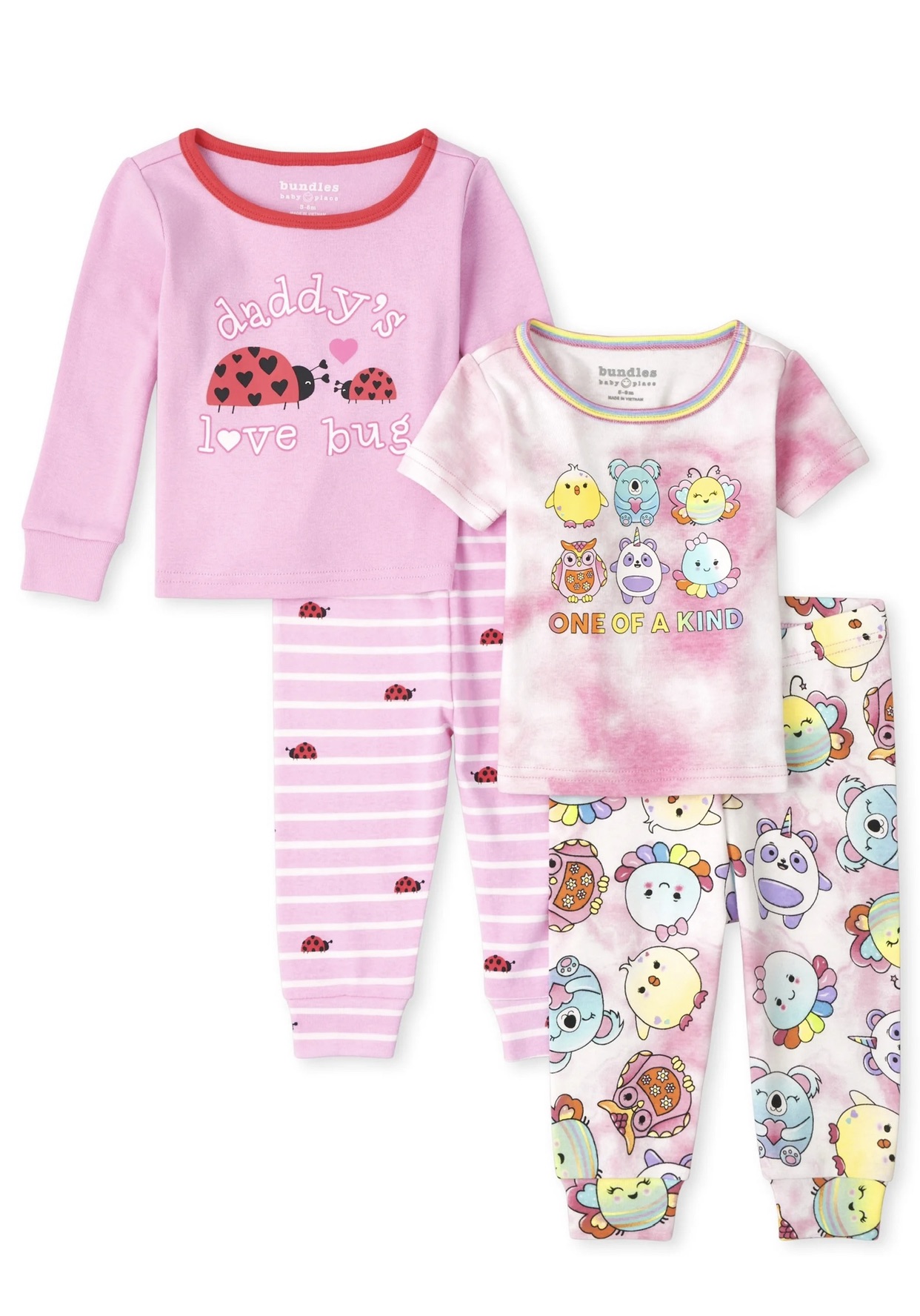 Girl Pajamas Size 14-16 Girls' 2-Piece Cotton PJ Set (Snug Fit