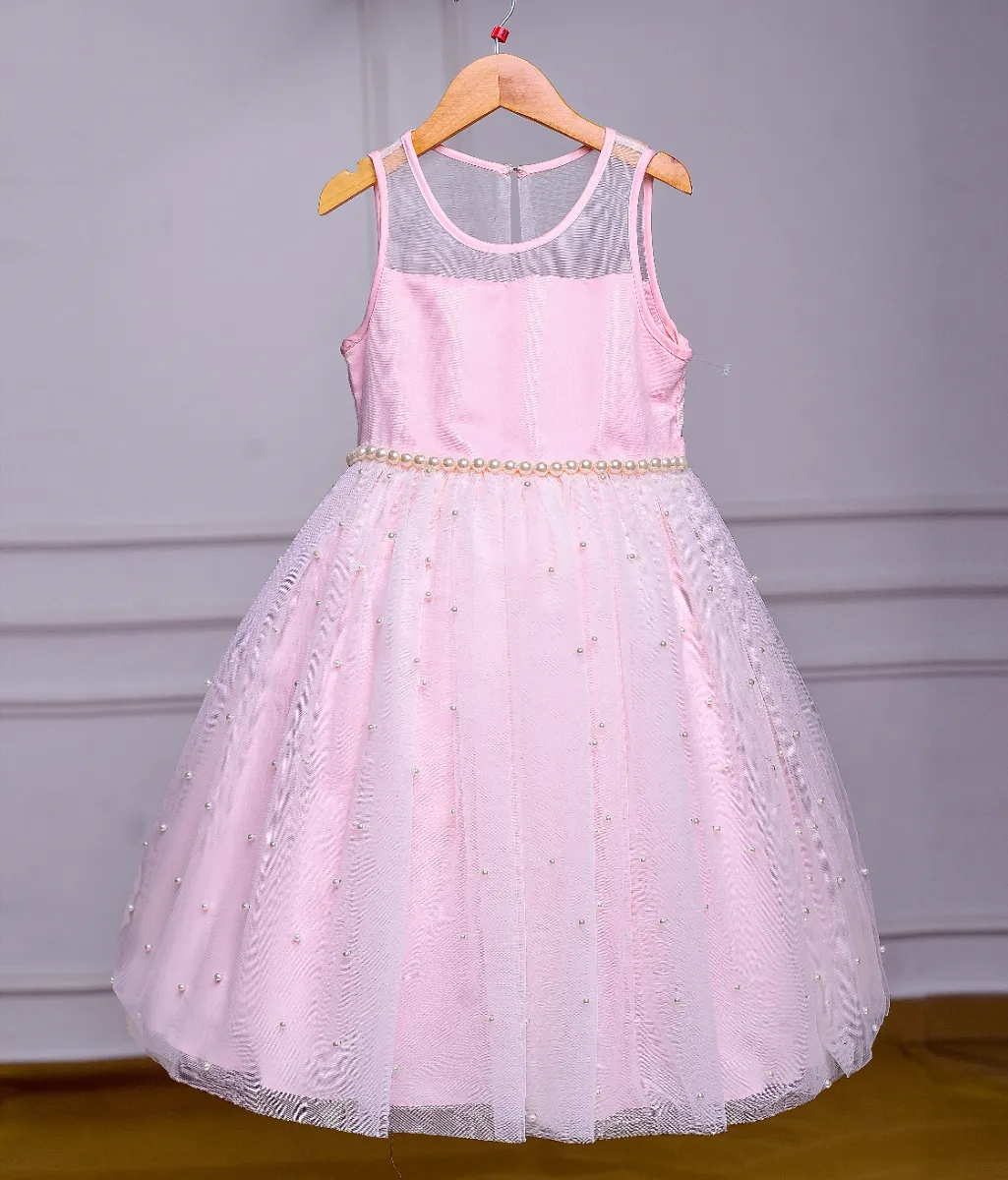 american princess pearl dress American Princess Size 8 Pearl Embellished Lace Tulle Party Dress White EUC