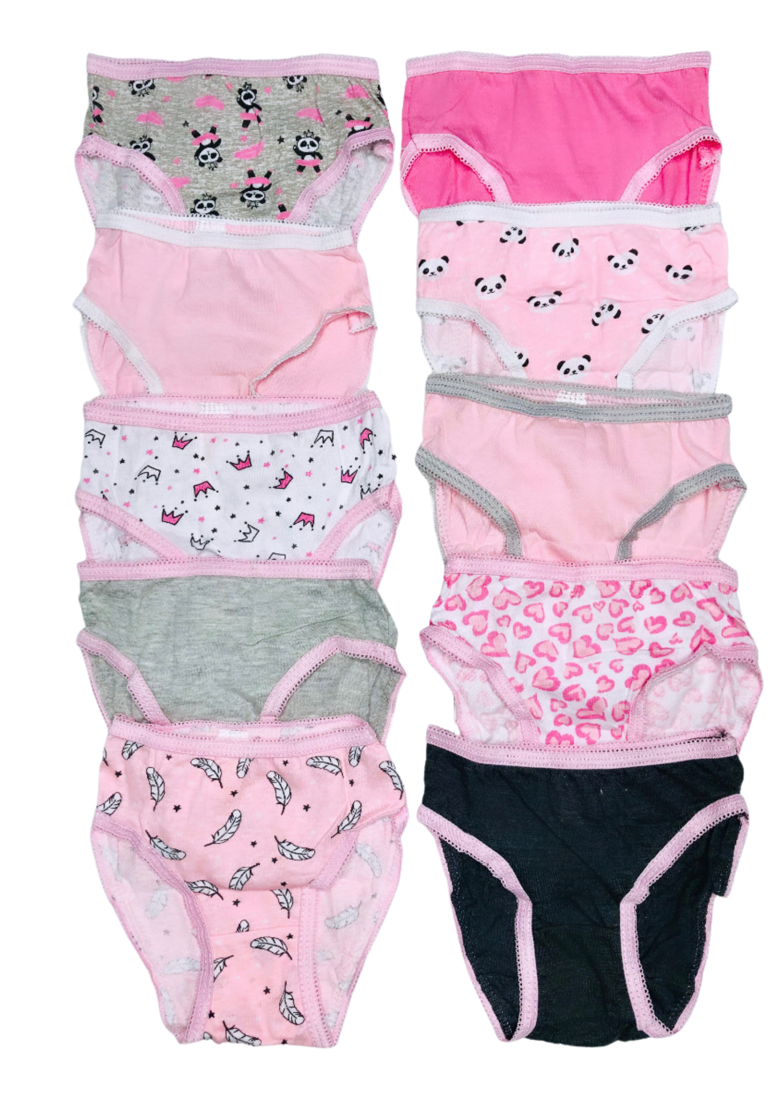 Sweet N Sassy Girls 4 Piece Thermal Underwear Set Size 10-12