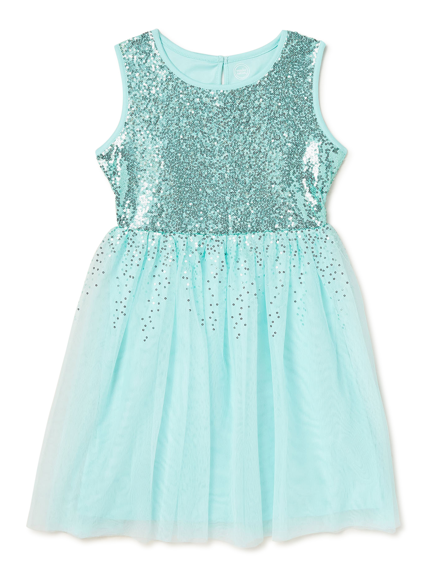 Toddler Girls Sequin Tulle Dress ...