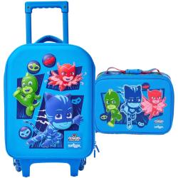 Smiggle PJ Masks Power Heroes Junior Hardtop Trolley Bag & Insulated Lunchbox Set - Blue(NO RETURNS OR EXCHANGE ON THIS PRODUCT - 93500 in warri, delta state, Nigeria