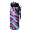 Smiggle Mirage Silicone Roll Up Aqua/Pink Drink Bottle 630Ml (NO RETURNS OR EXCHANGE ON THIS PRODUCT)
